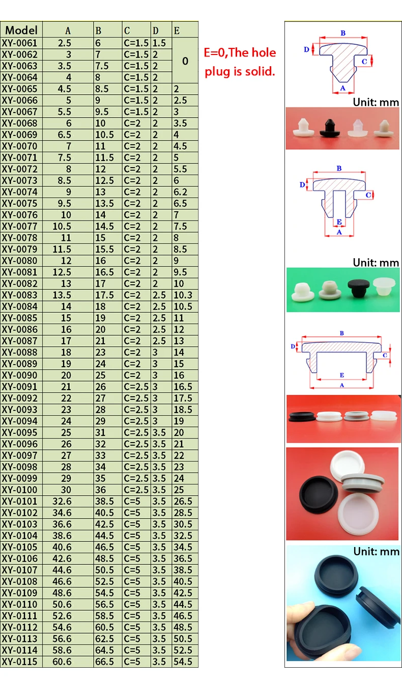 검정색 스냅온 실리콘 고무 캡 2.5-60.6mm T 유형 구멍 플러그 커버 블랭킹 엔드 캡 튜브 삽입 마개 씰 스토퍼 씰링 플러그