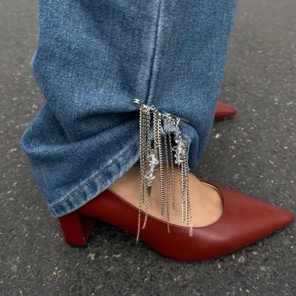 하트 진주 활 브로치 분리형 술 고정 옷 핀 허리 버클 버튼 걸쇠 바지 다리 장식 브로치