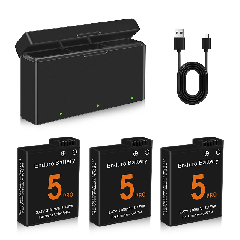 DJI Osmo Action 5 Pro 액션 카메라 배터리 용 배터리 3 슬롯 고속 충전기 Osmo 3 4 5 Pro 액세서리 용 2100mah 배터리 title=DJI Osmo Action 5 Pro 액션 카메라 배터리 용 배터리 3 슬롯 고속 충전기 Osmo 3 4 5 Pro 액세서리 용 2100mah 배터리