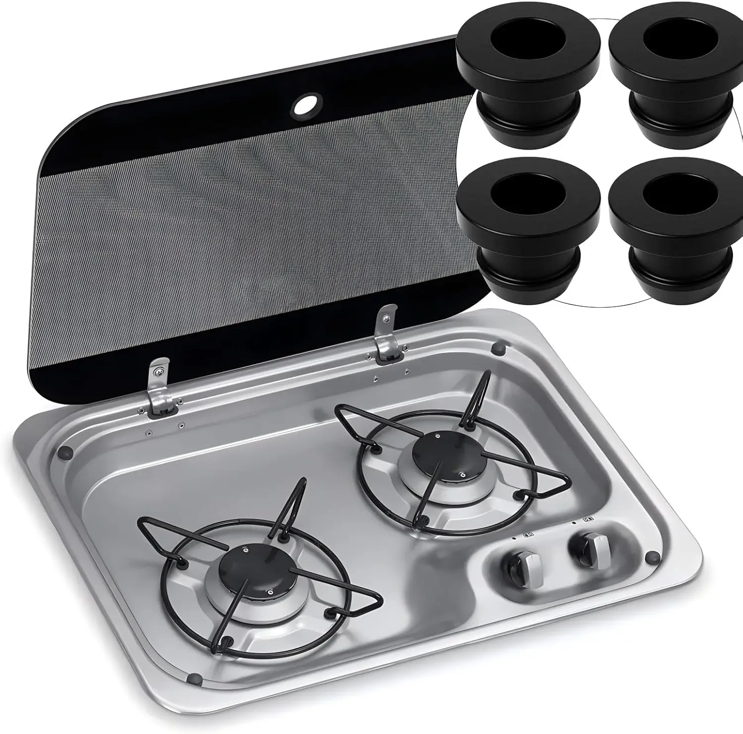 16개 Smev Dometic 그로밋 슬리브 팬 호브 지원 캠핑카 캐러밴 캠핑카 44990000122   밴 캠핑카 트레일러 액세서리