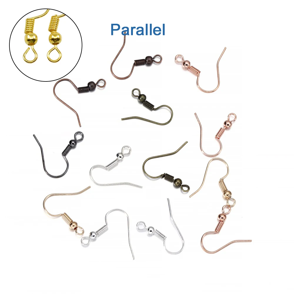 100 개/몫 20*17mm 10 색 철 구슬 매력 귀걸이 와이어 귀고리 귀걸이 걸쇠 결과 DIY 만들기 보석에 대 한 용품