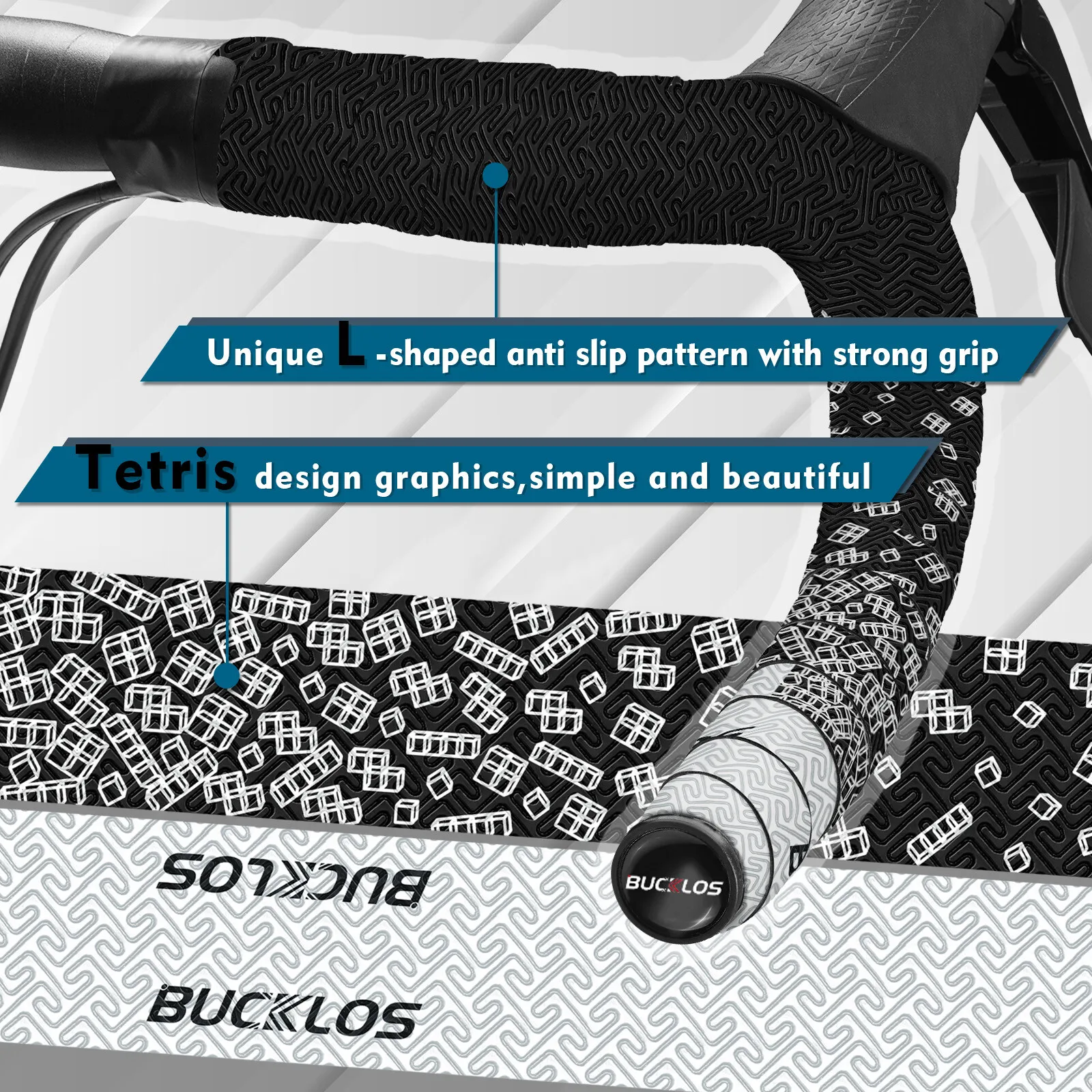 BUCKLOS 자전거 핸들 바 테이프 충격 방지 사이클링 도로 자전거 테이프 미끄럼 방지 레이싱 소프트 PU EVA 핸들 바 벨트 벤트 바 랩