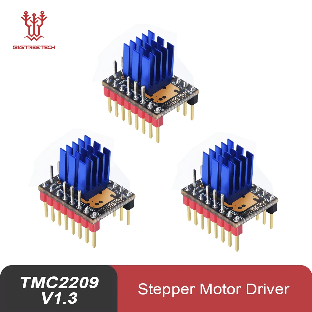 BIGTREETECH TMC2209 V1.3 Stepper Motor Driver UART VS TMC2208 TMC2130 3D Printer Parts For Octopus V1.1 SKR 2 Board Ender 3 V2 title=BIGTREETECH TMC2209 V1.3 Stepper Motor Driver UART VS TMC2208 TMC2130 3D Printer Parts For Octopus V1.1 SKR 2 Board Ender 3 V2