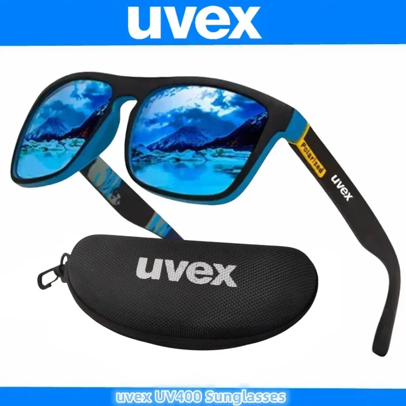 UVEX 새로운 남성용 편광 선글라스 다채로운 필름 스포츠 선글라스 탄성 페인트 PC 프레임 안경 title=UVEX 새로운 남성용 편광 선글라스 다채로운 필름 스포츠 선글라스 탄성 페인트 PC 프레임 안경 