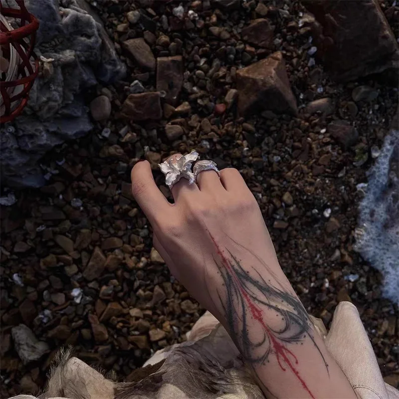 ZHUHE Lris 반지 여성을위한 빈티지 스타일 쥬얼리 액세서리 여자 친구를위한 파티 선물