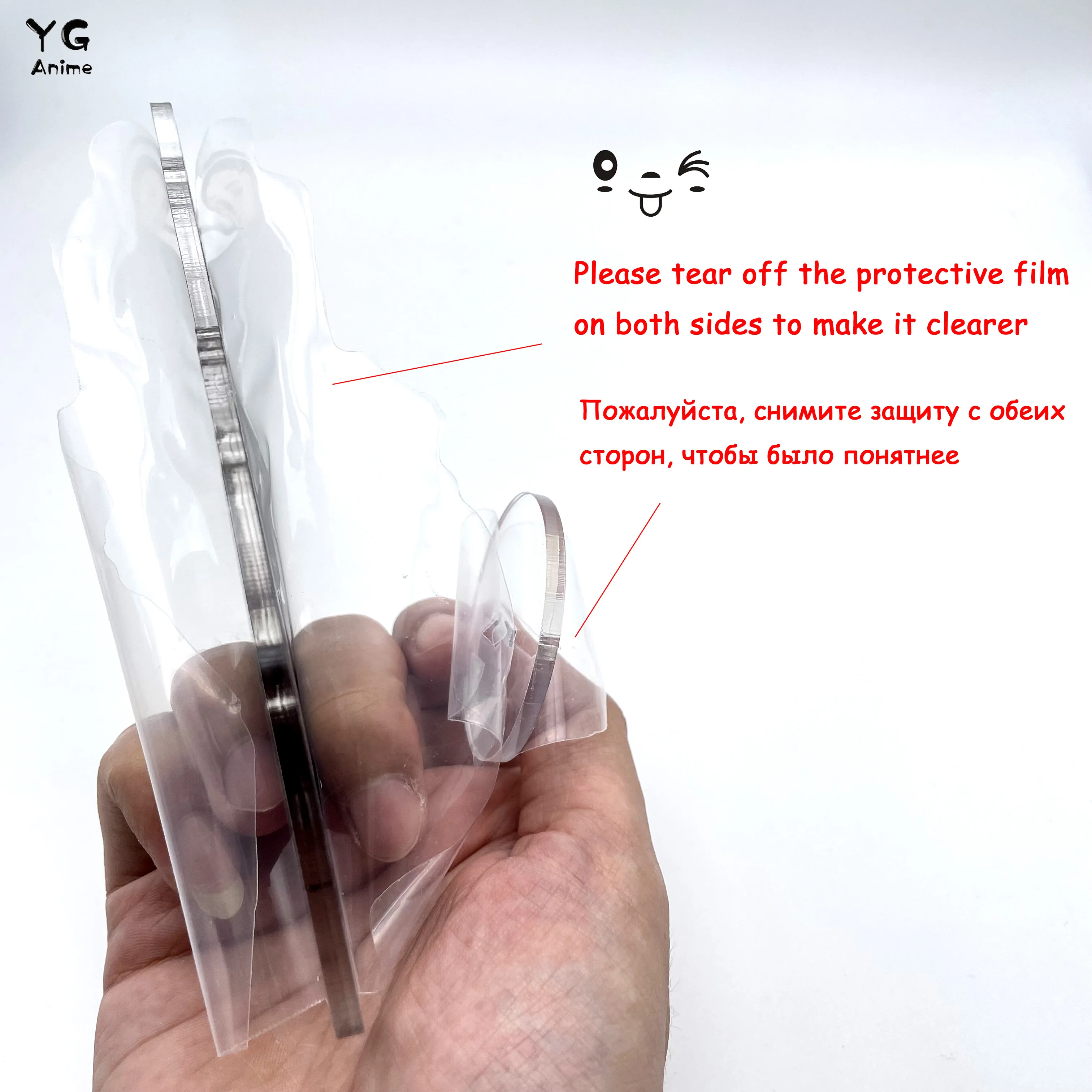 애니메이션 그녀가 관심을 가진 남자는 전혀 남자 그림 아크릴 스탠드 모델 생일 탁상 장식 크리스마스 선물