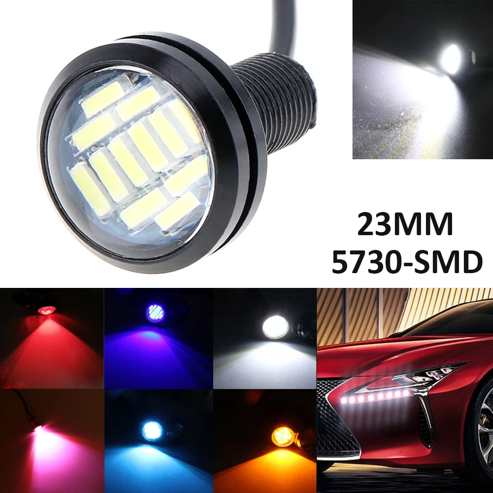 23mm LED 이글 아이 라이트, 고출력 12LED 4014 SMD 자동차 안개 DRL 전구, 후진 백업 주차 방향 지시등, 테일 라이트 램프, 1 개 title=23mm LED 이글 아이 라이트, 고출력 12LED 4014 SMD 자동차 안개 DRL 전구, 후진 백업 주차 방향 지시등, 테일 라이트 램프, 1 개
