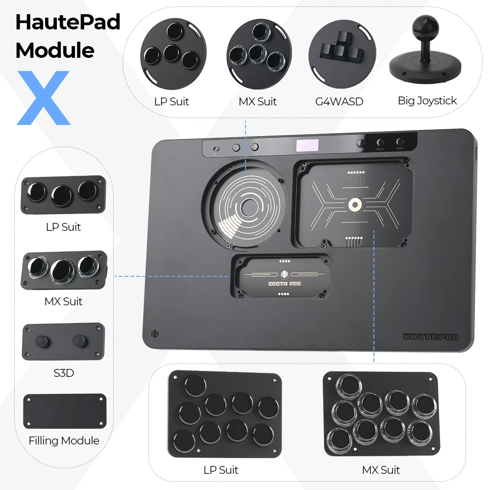 HautePad X LP 세트 MX 세트 S3D G4WASD 모듈, HautePad X 시리즈 범용 모듈 탈착식 교체 액세서리 title=HautePad X LP 세트 MX 세트 S3D G4WASD 모듈, HautePad X 시리즈 범용 모듈 탈착식 교체 액세서리