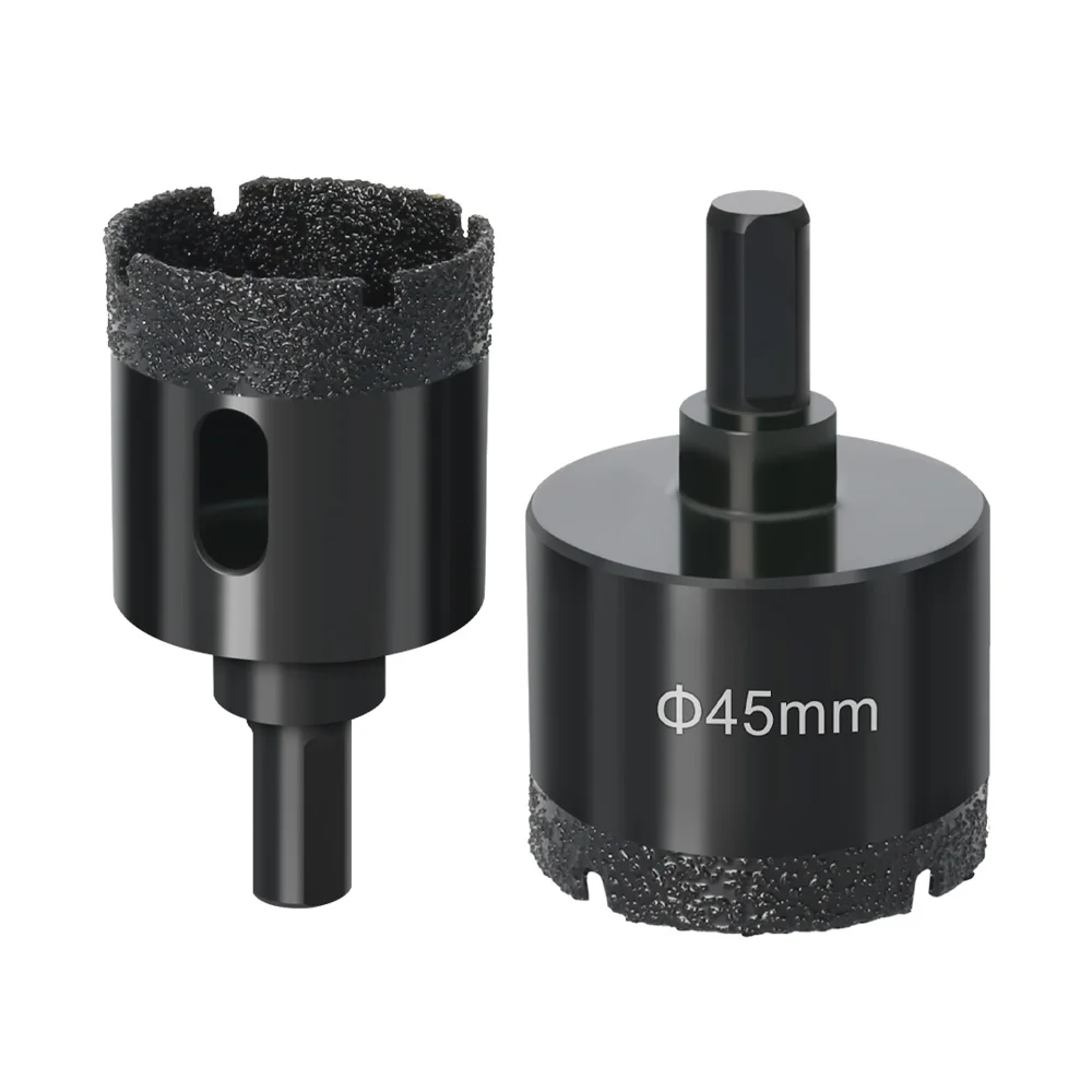 다이아몬드 Brazed 코어 드라이 드릴 비트 1Pc 5-200mm 도자기 타일 대리석 유리 화강암 구멍 컵 톱 커터 액세서리 절단