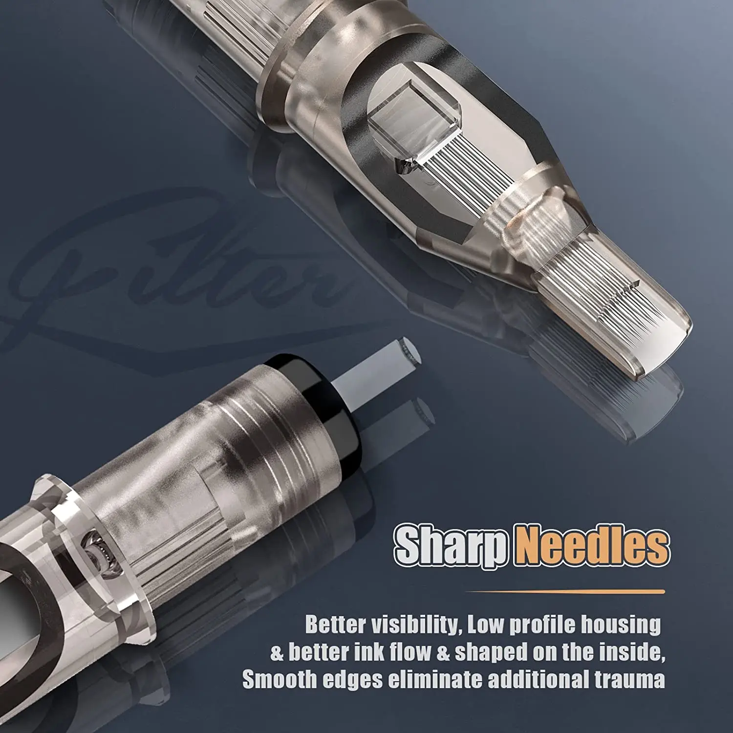 카트리지 기계 그립을 위한 본래 필터 카트리지 문신 바늘 둥근 강선 막 체계 # 10,0.30mm 로트당 10개