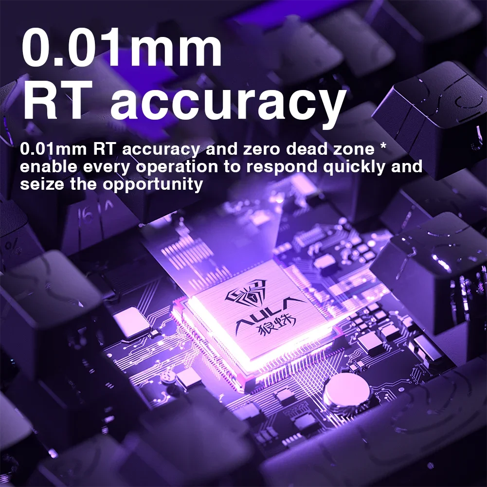 AULA HERO 68HE 마그네틱 스위치 키보드 RGB 게임용 기계식 키보드 빠른 트리거 8K 반환 유선 Esports 맞춤형 키보드