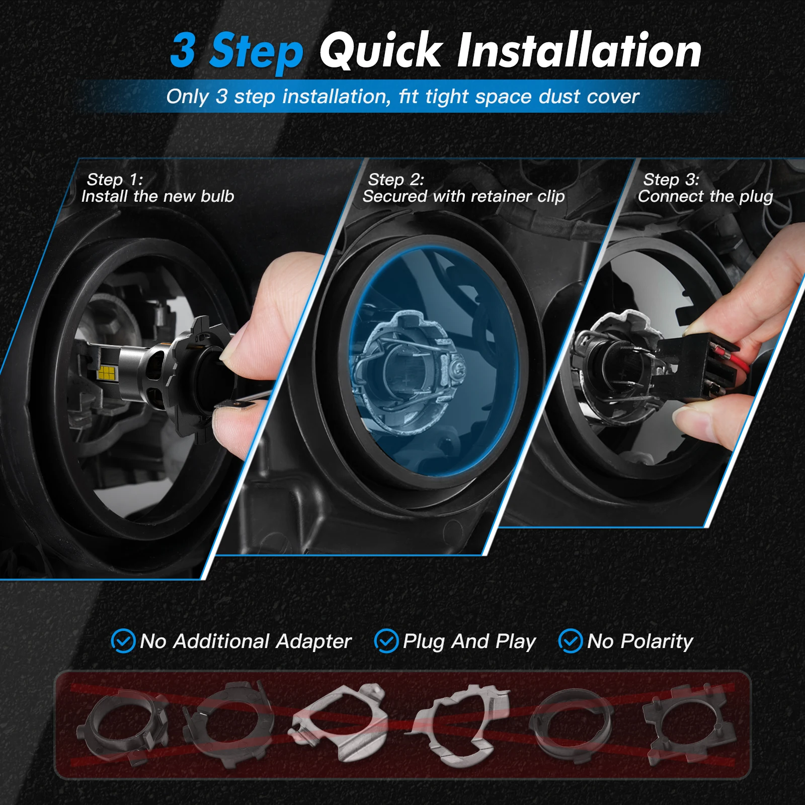 BEVINSEE H7 LED 헤드라이트 전구 70W 12000LM 무선 터보팬 H4 H11 H1 CANBUS 미니 자동 다이오드 램프 HB3 9005 HB4 9006 안개등