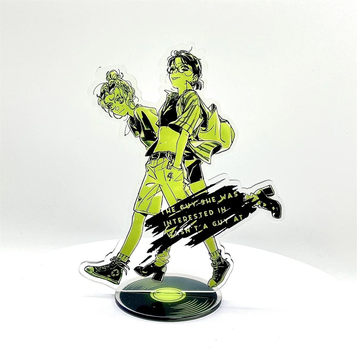 애니메이션 그녀가 관심을 가진 남자는 전혀 남자 그림 아크릴 스탠드 모델 생일 탁상 장식 크리스마스 선물