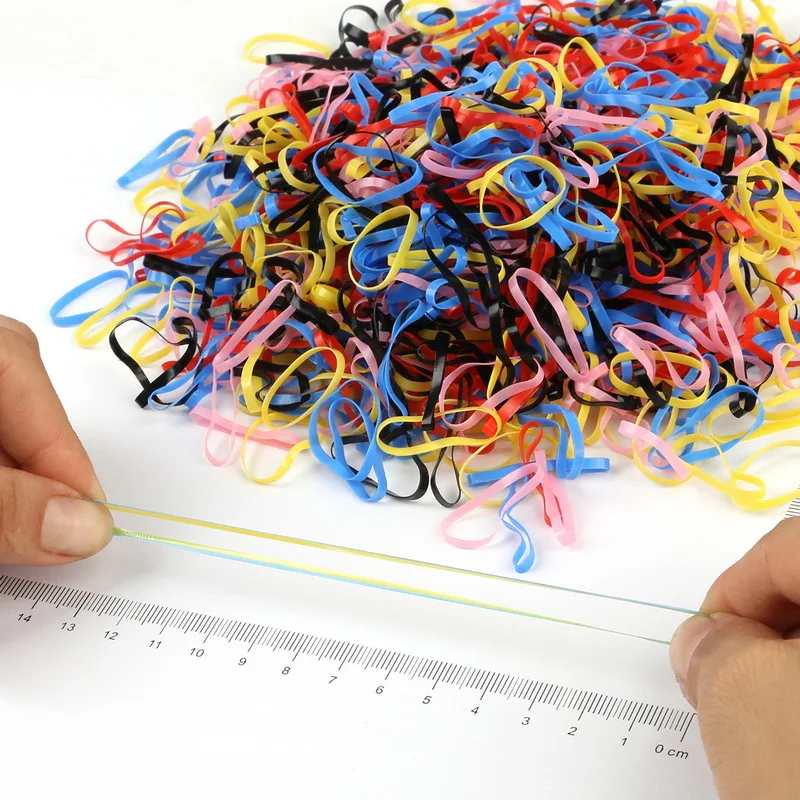 2018 새로운 무작위 혼합 어린이 아기 헤어 홀더 고무 밴드 Elastics 소녀의 넥타이 껌 헤어 액세서리 약 500PCS