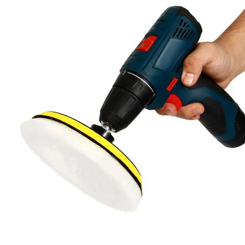 5 개/대 양모 연마 디스크 왁싱 버핑 연마 패드 75mm 자동차 페인트 케어 폴리 셔 기계 패드 자동 뷰티 액세서리