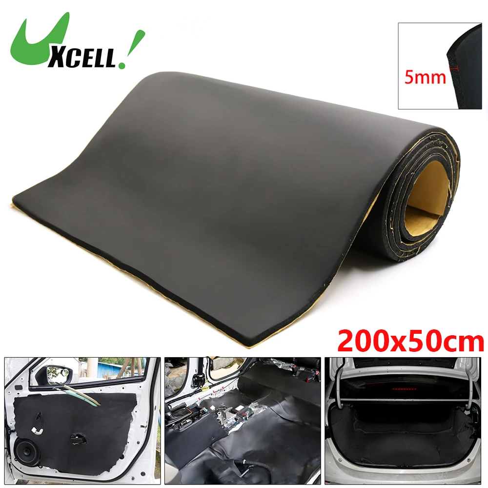 Uxcell 200X50cm 5mm 8mm 10mm 10.76sqft 자동차 음향 폼 바닥 뒷문 방음 데드너 매트 소음 감소 패드 검정색 title=Uxcell 200X50cm 5mm 8mm 10mm 10.76sqft 자동차 음향 폼 바닥 뒷문 방음 데드너 매트 소음 감소 패드 검정색