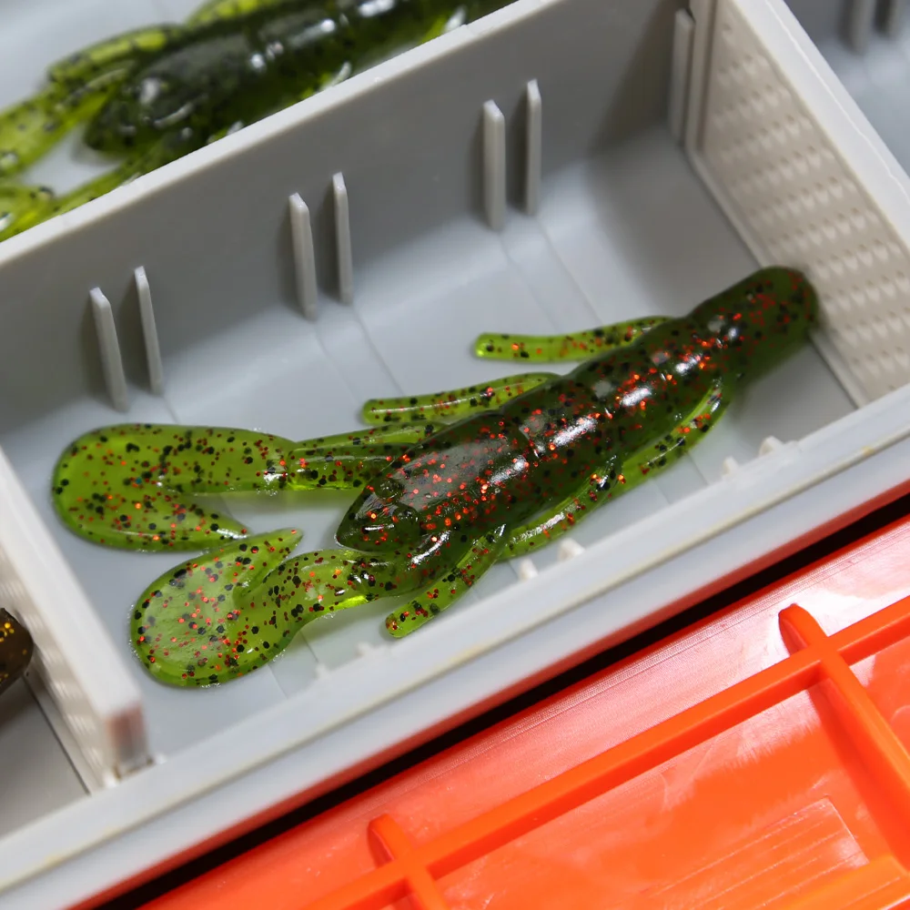 피크 6pcs 크롤 소프트 미끼 소프트 미끼 낚시 미끼 새우 랍스터 부드러운 플라스틱 미끼 낚시 미끼