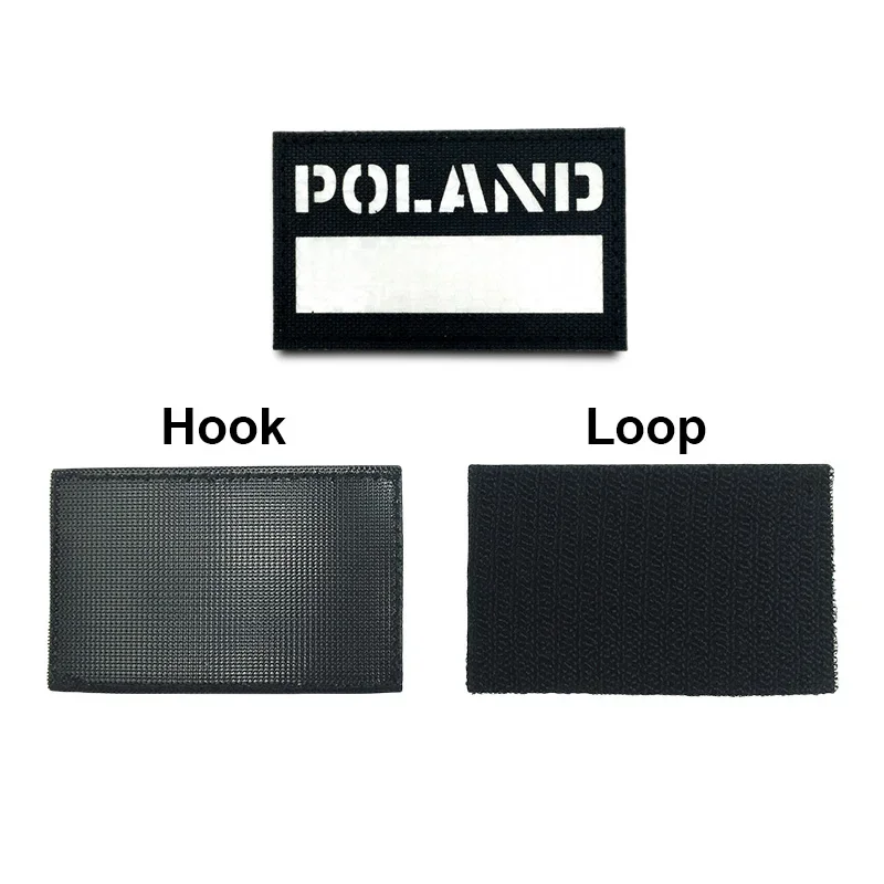 3D 전술 패치 배낭 조끼 의류에 IR 반사 배지 레이저 절단 Emblemen 후크 및 루프 야외 장비