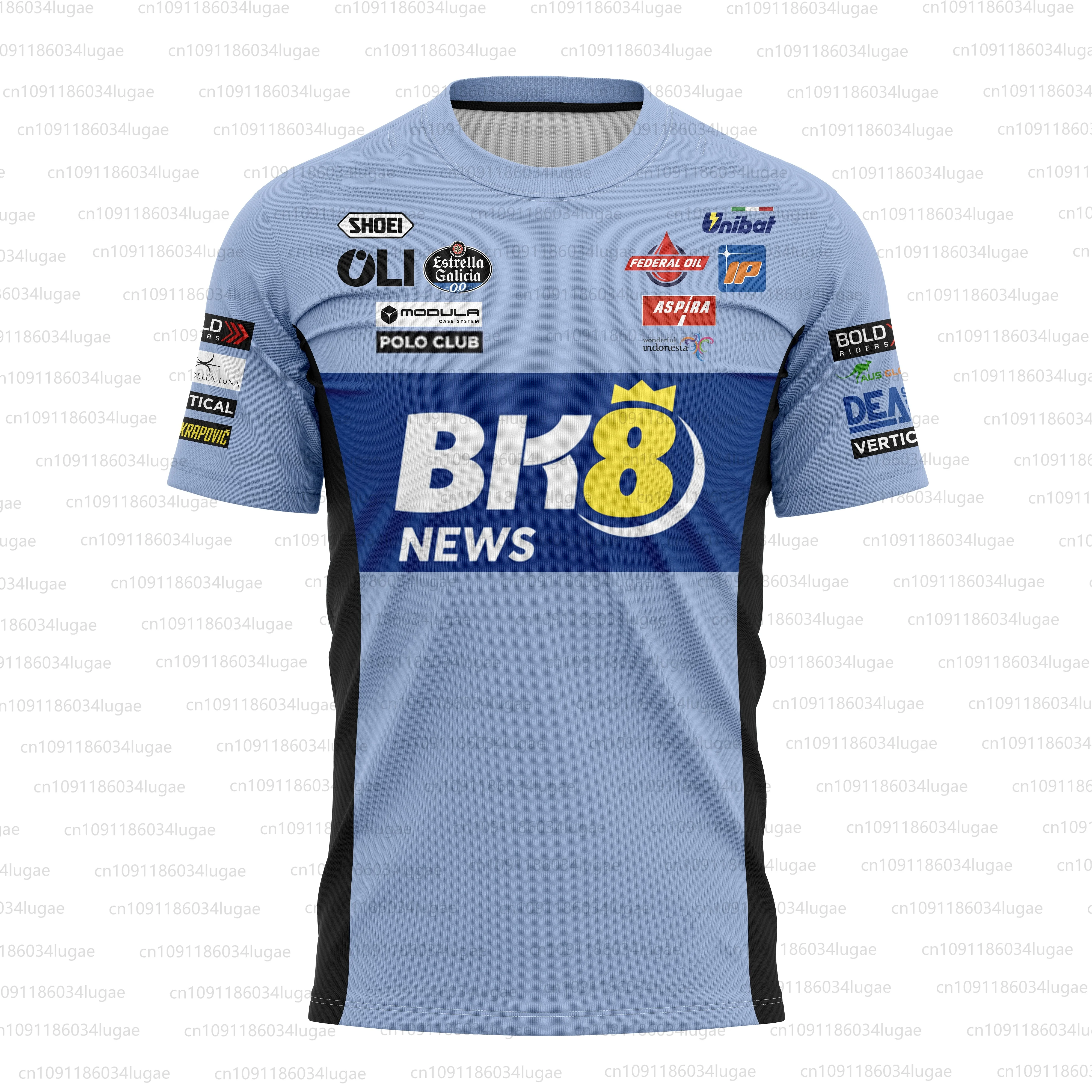 2025 남성용 여성용 한정판 야외 스포츠 Marc Mírquez 경례 디자인 통기성 레저 레트로 레이싱 티셔츠 O 넥 탑