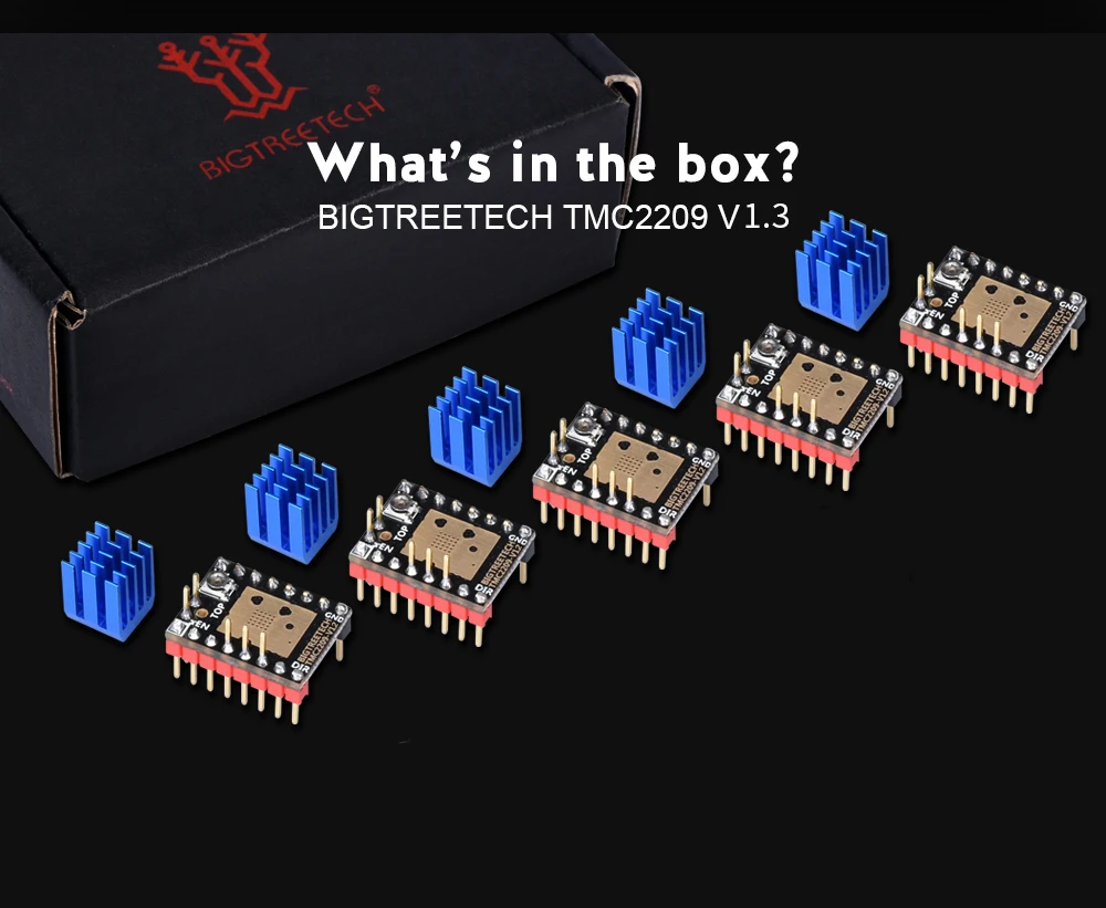 BIGTREETECH TMC2209 V1.3 Stepper Motor Driver UART VS TMC2208 TMC2130 3D Printer Parts For Octopus V1.1 SKR 2 Board Ender 3 V2