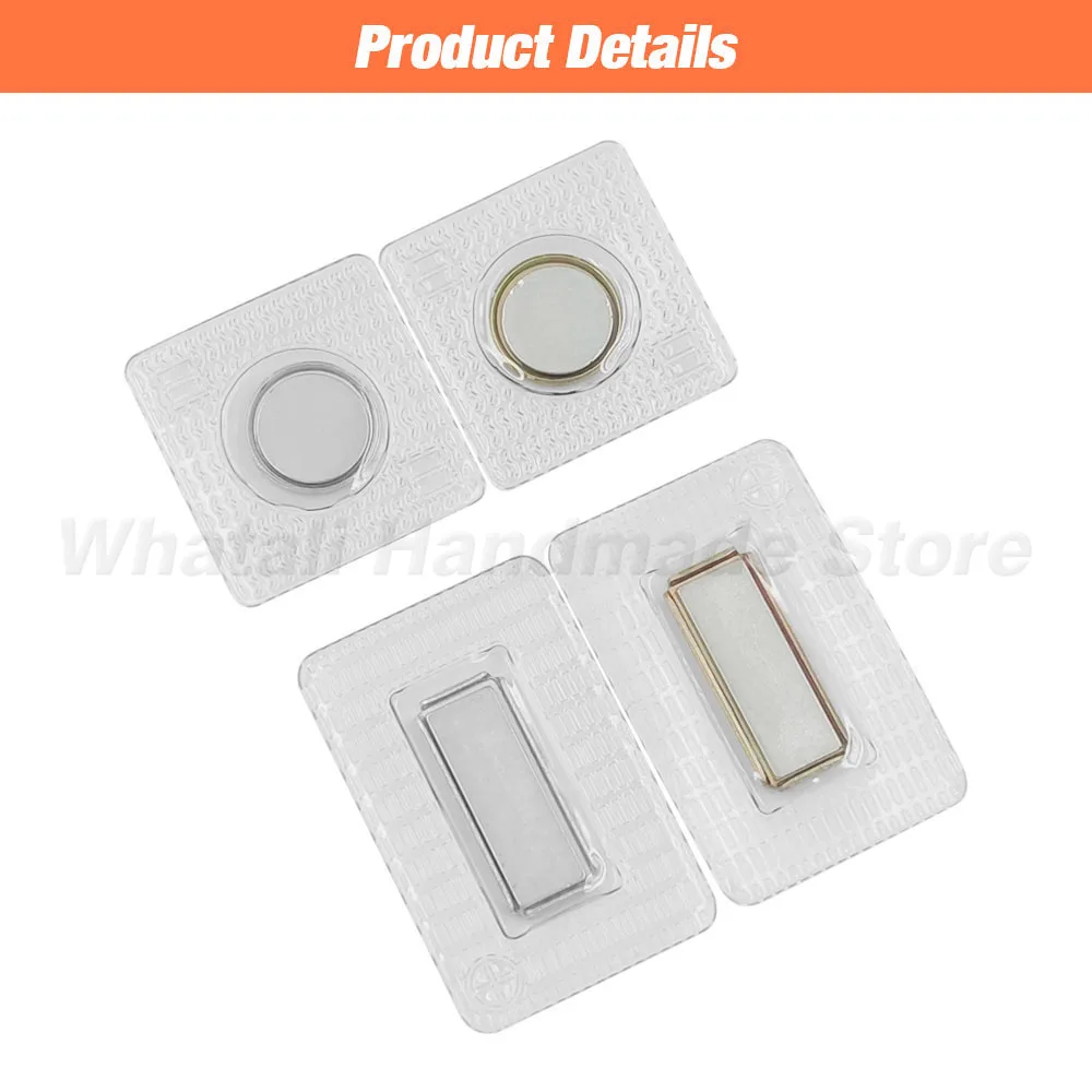 5 쌍 PVC 보이지 않는 숨겨진 금속 강력한 자기 스냅 버튼 보이지 않는 바느질 자석 자석 패스너 핸드백 의류