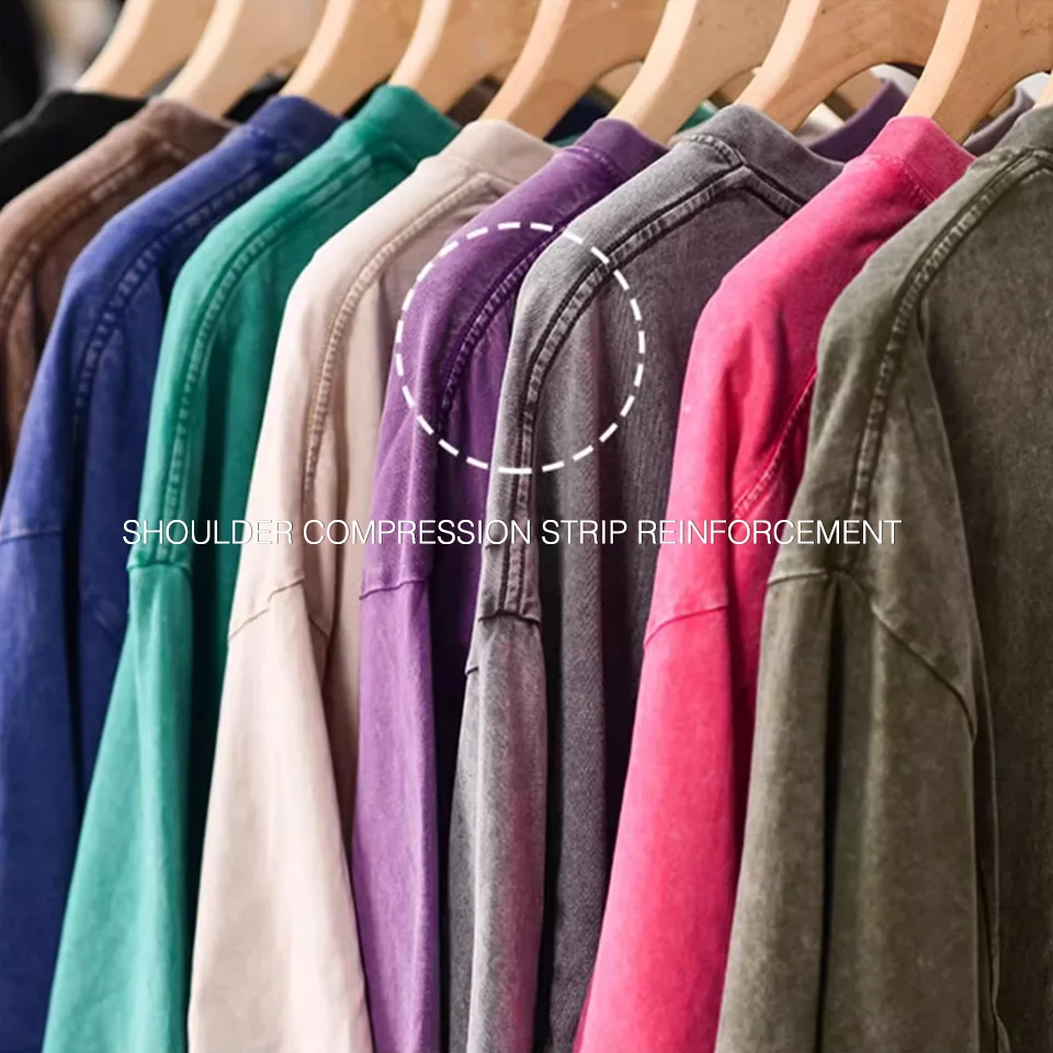 300g 헤비 워싱 빈티지 오버사이즈 티셔츠 스트릿 힙합 펑크 티 여성 하라주쿠 캐주얼 코튼 반팔 애시드 워시 탑