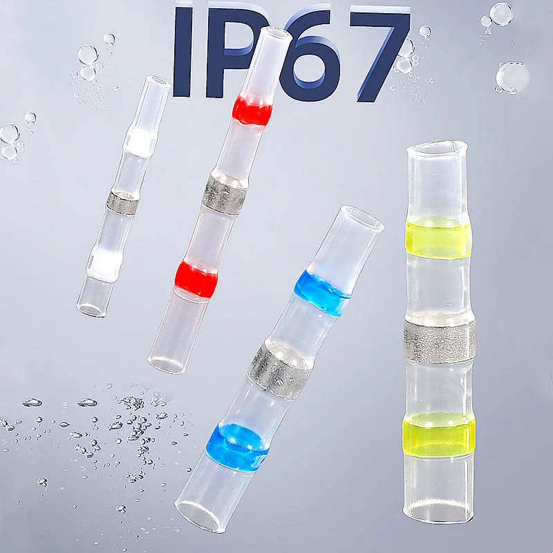 방수 솔더 커넥터 터미널, 솔더 커넥터가 있는 열 수축 케이싱, 전기 버트 와이어 커넥터 밀봉 튜브