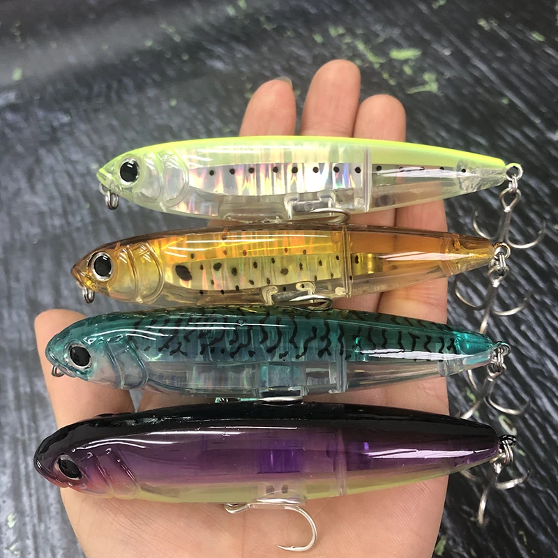 17g 표면 연필 낚시 미끼 송어베이스 탑 워터 Swimbait 장비에 대한 개 부동 Wobbler 레이저 인공 미끼 산책 title=17g 표면 연필 낚시 미끼 송어베이스 탑 워터 Swimbait 장비에 대한 개 부동 Wobbler 레이저 인공 미끼 산책 