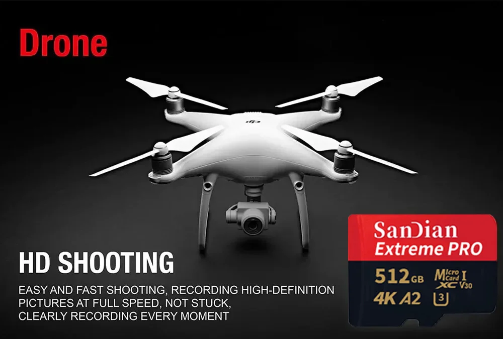 Origina 마이크로 TF SD 카드 128GB 256GB 클래스 10 고속 메모리 카드 U3 4K 512GB TF 플래시 카드 1TB 스마트 폰 카메라 드론 용