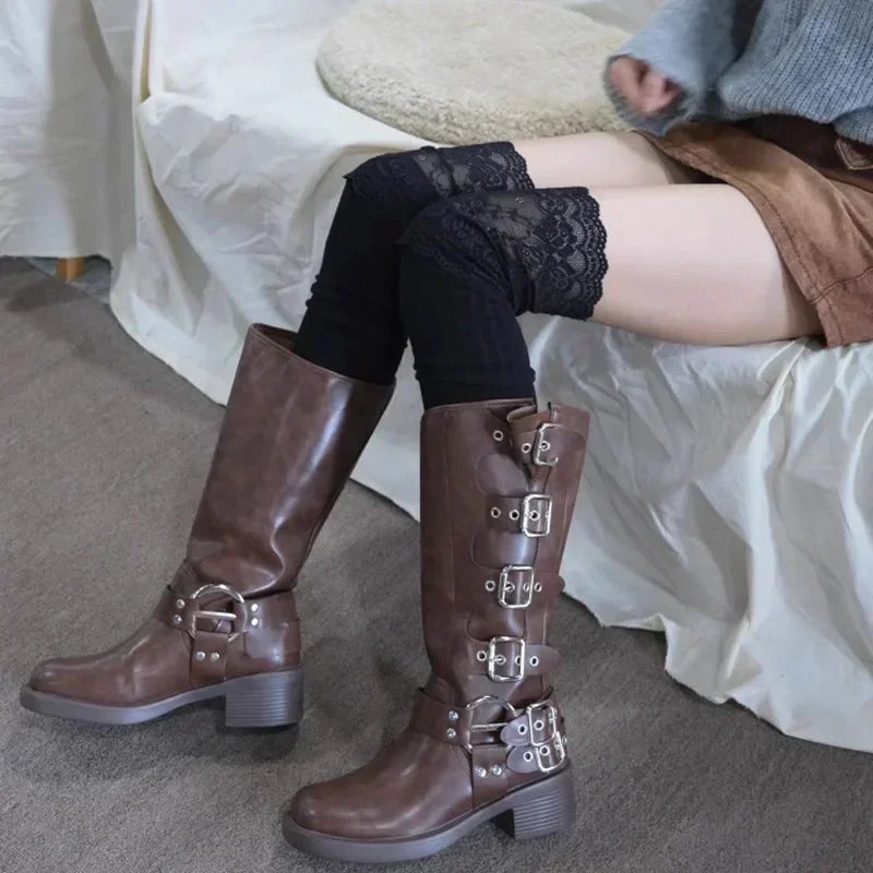 양말 여성 가을/겨울 허벅지 높은 레이스 귀여운 로리타 따뜻한 스타킹 블랙 화이트 긴 다리 양말 소녀 부츠 액세서리