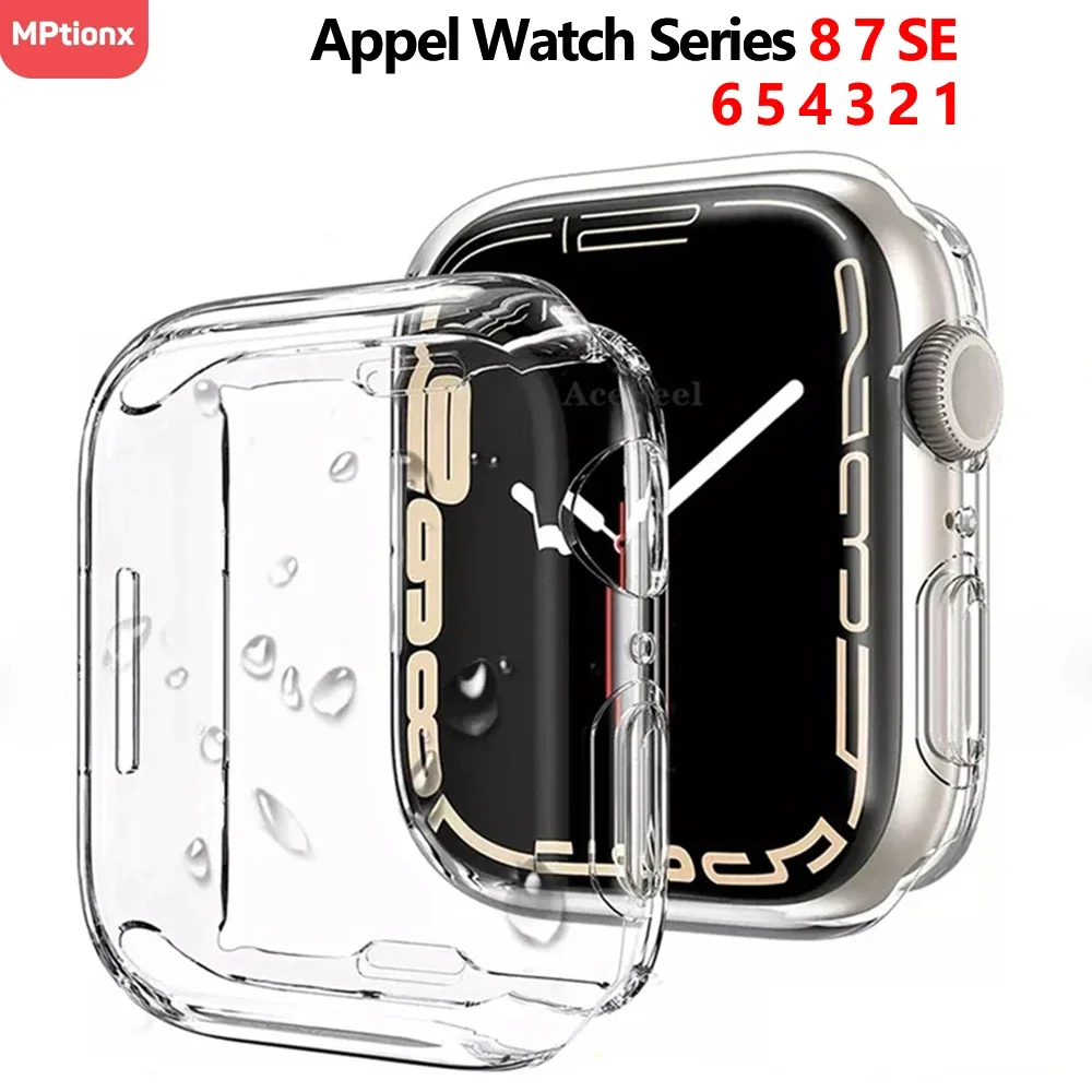 TPU 화면 보호기 케이스 Apple Watch 45mm 41mm 44MM 40MM 42MM 38MM IWatch 9 8 7 SE 6 5 4 3 2 1 용 전체 범프 커버 title=TPU 화면 보호기 케이스 Apple Watch 45mm 41mm 44MM 40MM 42MM 38MM IWatch 9 8 7 SE 6 5 4 3 2 1 용 전체 범프 커버 