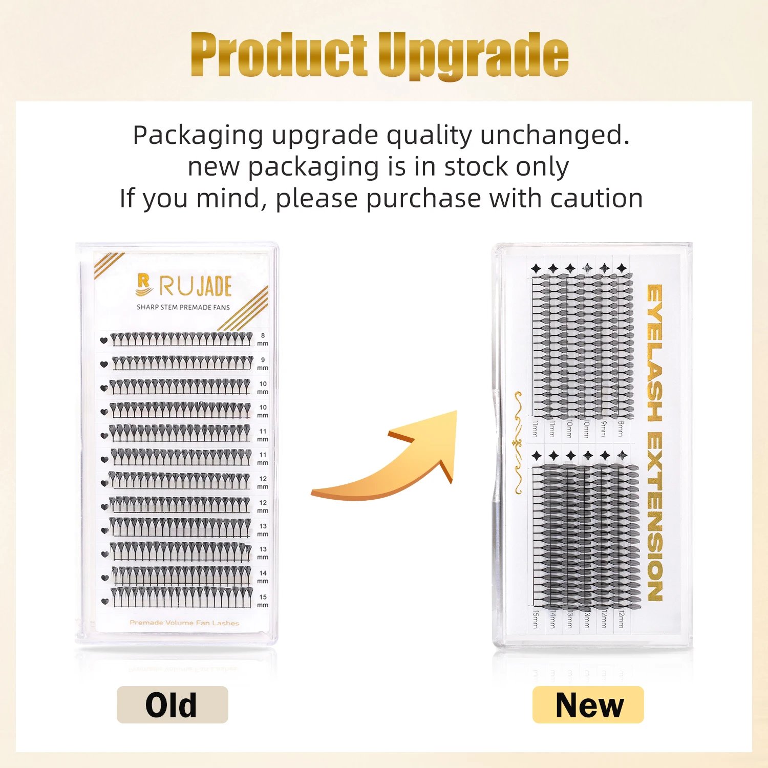 RUJADE 깃털 모양 미리 만들어진 팬 속눈썹 0.07 C D 접목하기 쉬운 가짜 밍크 부드러운 자연 미리 만들어진 러시아어 볼륨 메이크업 속눈썹