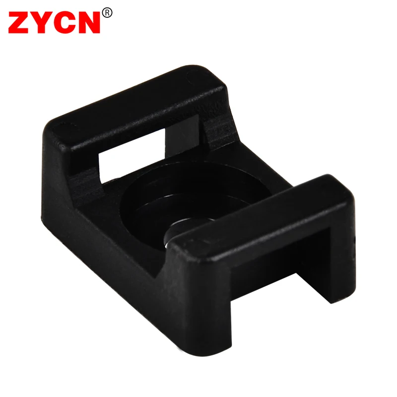 100Pcs 케이블 타이 안장 유형 플라스틱 마운트베이스 와이어 홀더 고정 시트 USB 충전 데이터 라인 와인 더 나일론 HC-1/2/3/4/5 STM