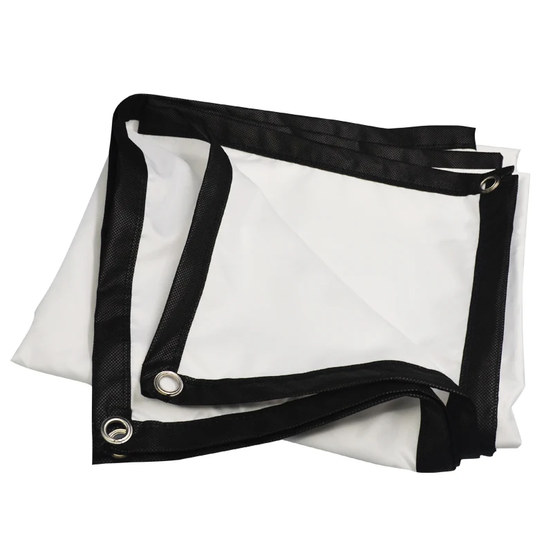 MIXITO 프로젝션 커튼 16:9 비율 고밀도 60-200 인치 접이식 주름 방지 휴대용 영화 프로젝터 스크린