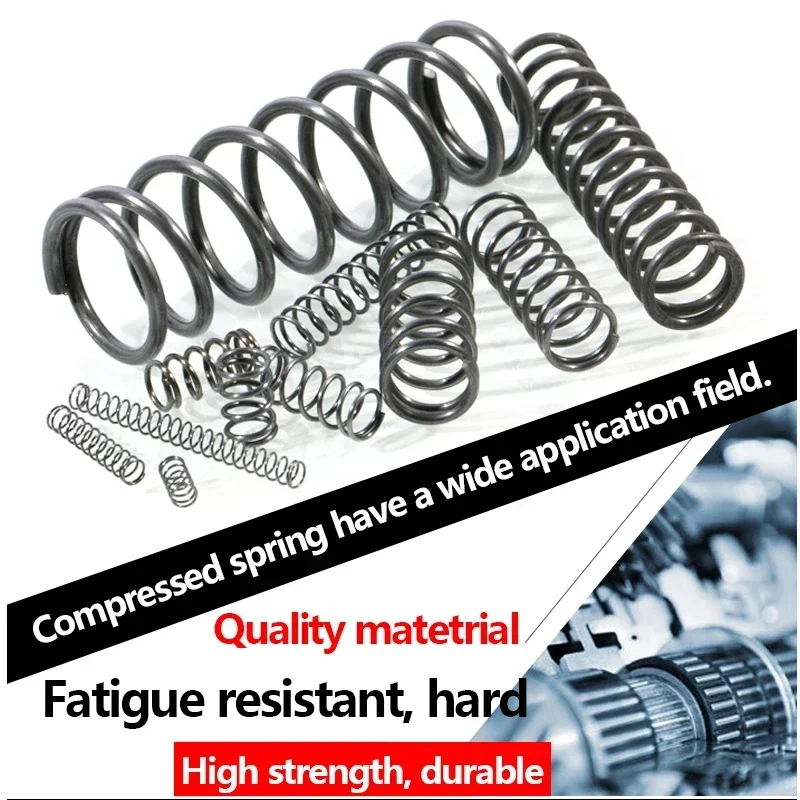 10Pcs 1.4mm 스프링 강철 압축 스프링, OD: 8/9/10/11/12/13/14/15/16/17/18/20/22mm, 길이: 10mm-100mm, 사용자 정의 가능