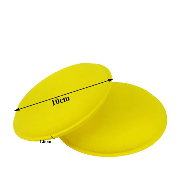 1/2/5Pcs 자동차 폼 스폰지 왁스 애플리케이터 청소 자세히 패드 자동차 왁싱 연마 패드 10cm 세차 관리 청소 키트