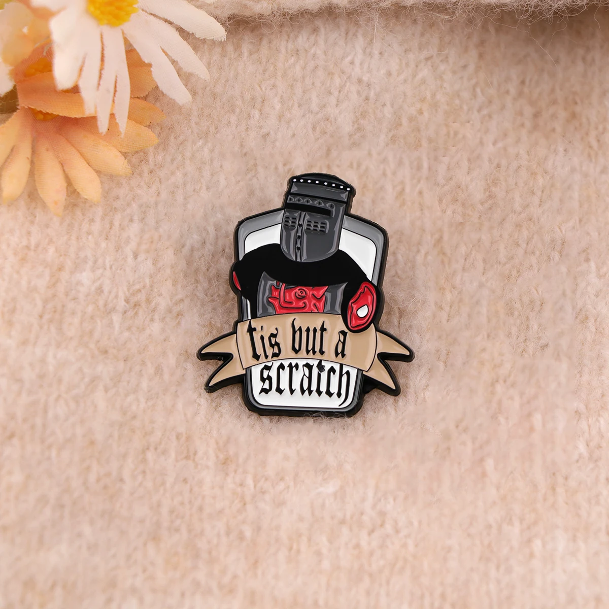 전사 에나멜 핀 코미디 영화 브로치 소나무 옷깃 핀 배지 배낭 의류 액세서리 패션 쥬얼리 친구 선물