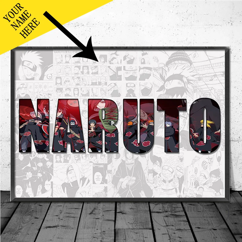 DIY 사용자 정의 이름 단어 애니메이션 Kakashi Itachi 주변기기 포스터 벽 예술 어린이를위한 캔버스 회화를 사용자 정의 침실 장식 title=DIY 사용자 정의 이름 단어 애니메이션 Kakashi Itachi 주변기기 포스터 벽 예술 어린이를위한 캔버스 회화를 사용자 정의 침실 장식 