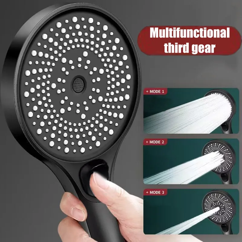 대형 스크린 샤워 헤드 3 단 모드 휴대용 샤워 샤워 액세서리 욕실 용품 용 샤워 손잡이 풀 헤드 세트 부품 title=대형 스크린 샤워 헤드 3 단 모드 휴대용 샤워 샤워 액세서리 욕실 용품 용 샤워 손잡이 풀 헤드 세트 부품