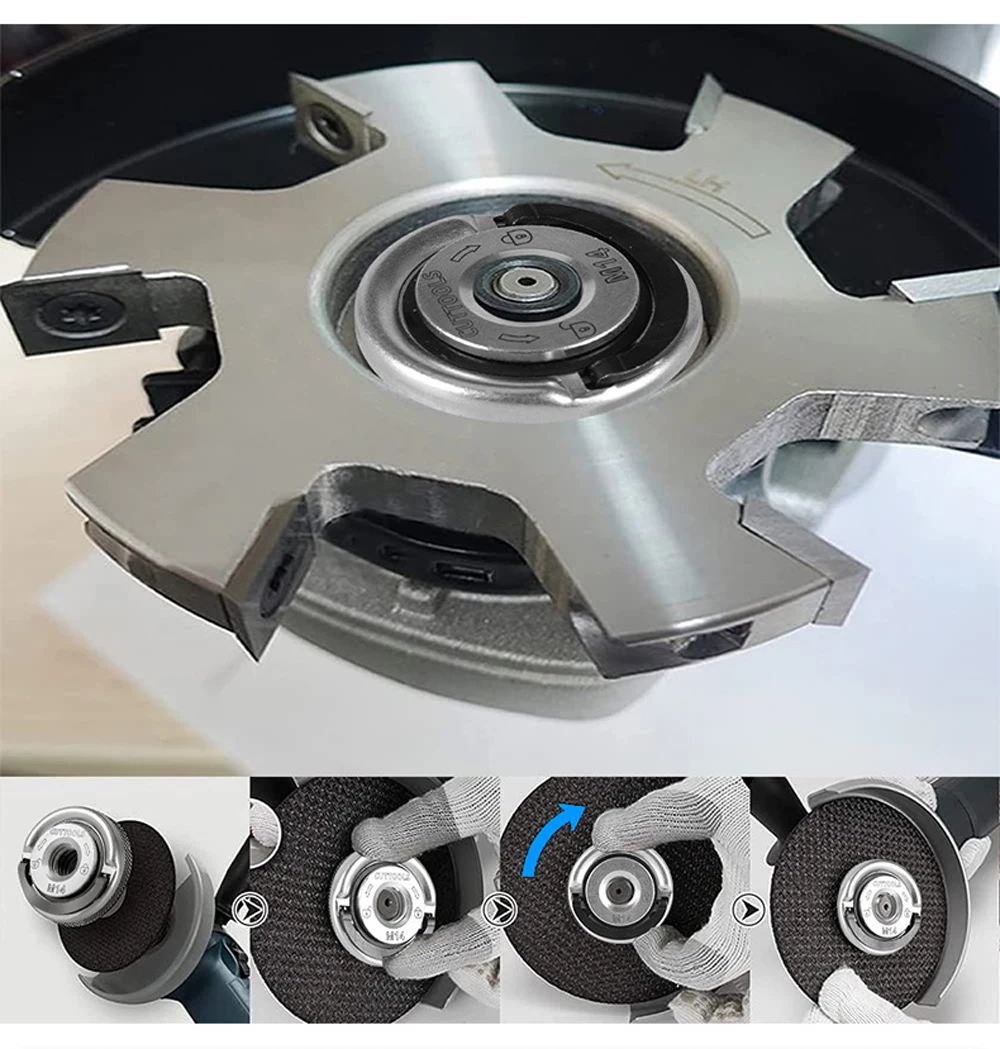 퀵 릴리스 앵글 그라인더 잠금 너트 M14 앵글 그라인더 플랜지 너트 M14 스핀들이 있는 앵글 그라인더용 교체 잠금 너트