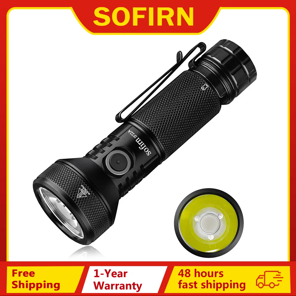 Sofirn IF22A 2100lm 손전등 21700 강력한 빛 SFT40 LED 629M 장거리 USB C 충전식 충전 토치 title=Sofirn IF22A 2100lm 손전등 21700 강력한 빛 SFT40 LED 629M 장거리 USB C 충전식 충전 토치