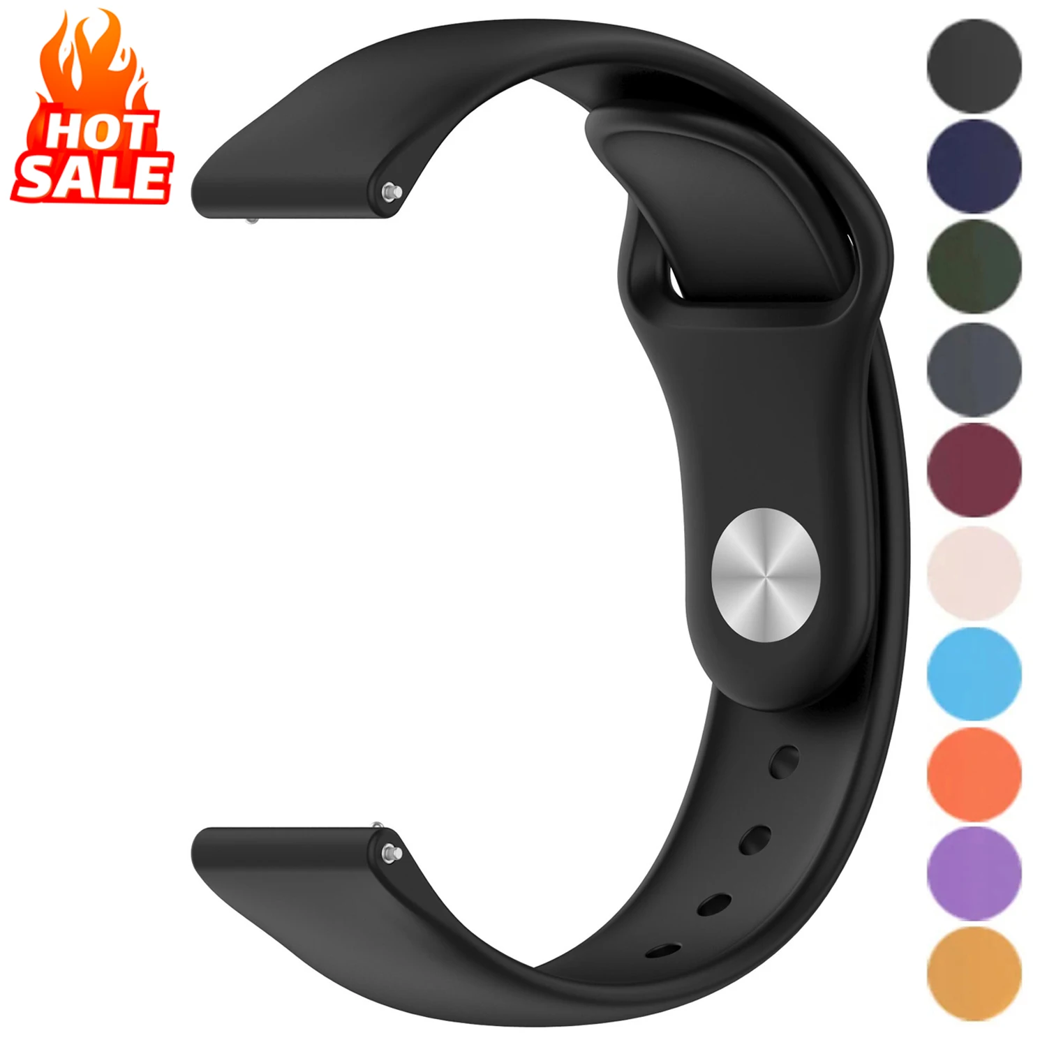 Amazfit GTS 3/2/2e/GTS2 Mini/GTR 42mm/47mm/bip/GTR 3 Pro/2/2e 스포츠 팔찌 용 20mm 22mm 실리콘 밴드 화웨이 시계 스트랩 용 title=Amazfit GTS 3/2/2e/GTS2 Mini/GTR 42mm/47mm/bip/GTR 3 Pro/2/2e 스포츠 팔찌 용 20mm 22mm 실리콘 밴드 화웨이 시계 스트랩 용 